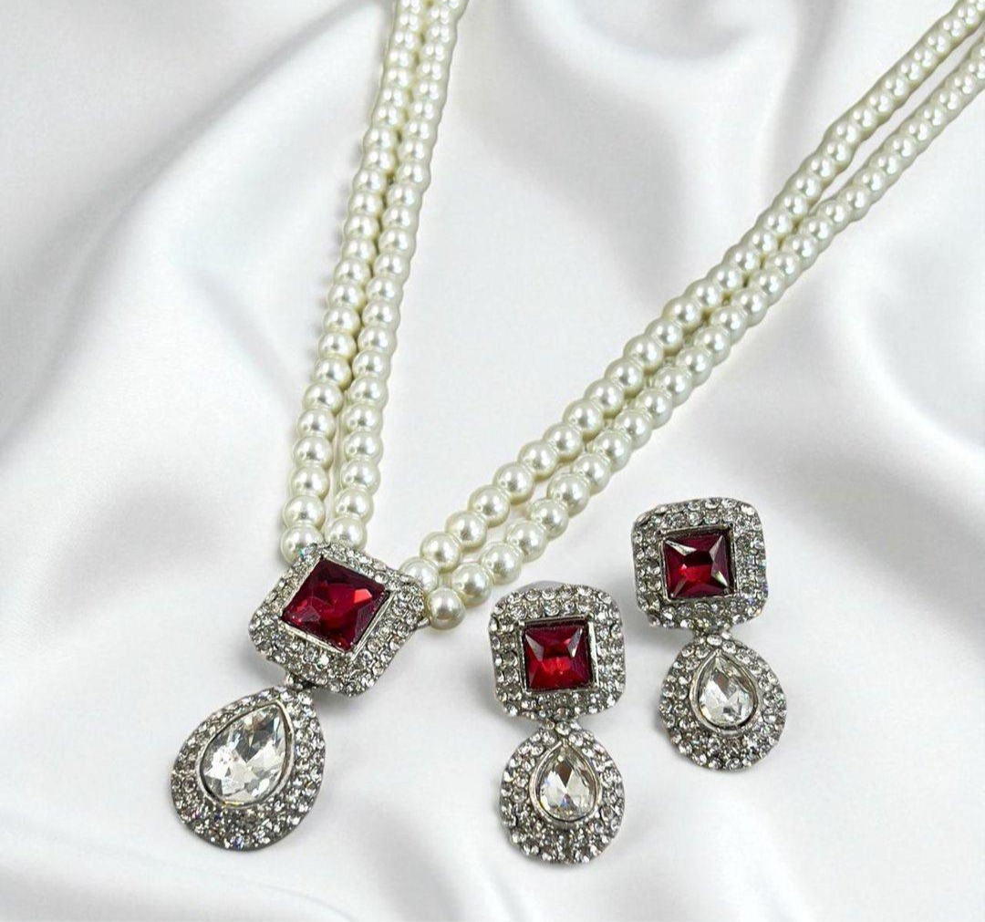 Square/Tear Drop Mala Set