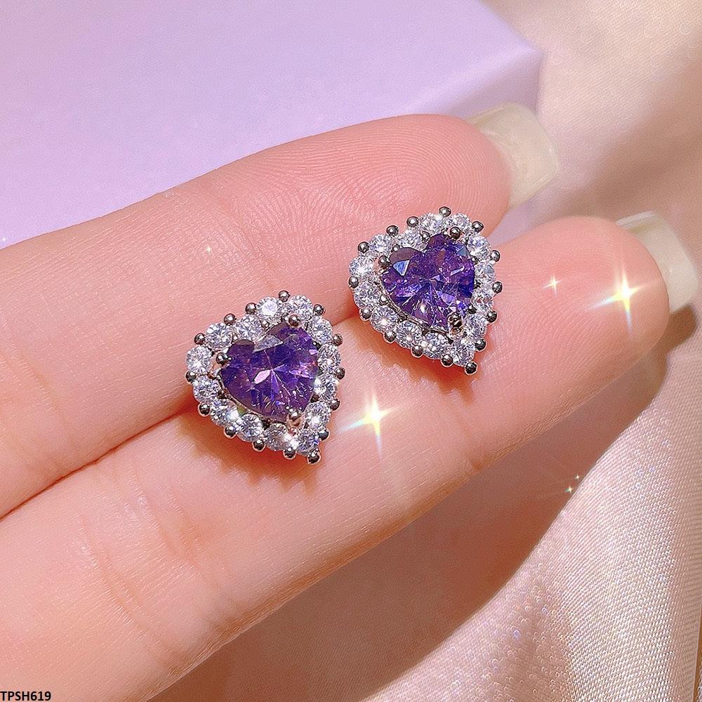Amethyst Heart Pendant Set - Havenon Store