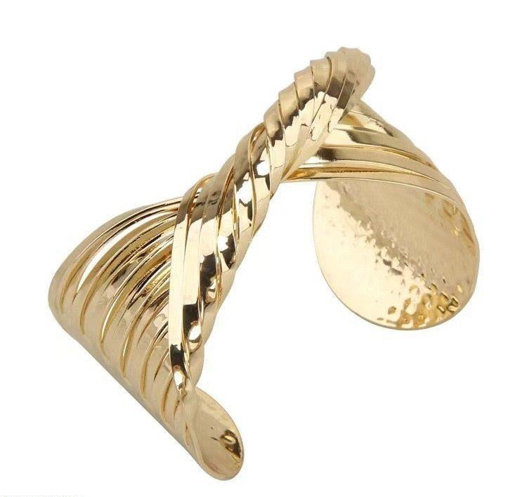 Twisted Rope Hand Cuff Bracelet