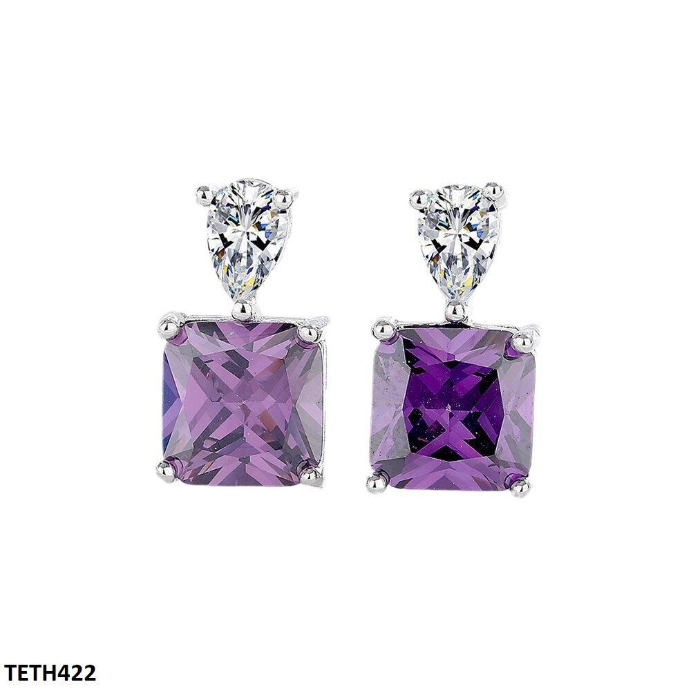 Amethyst zirconia Tear/Square Tops - Havenon Store