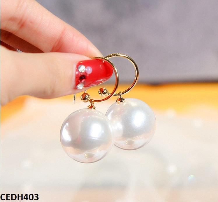 Sea Pearls Mega Hoops - Havenon Store