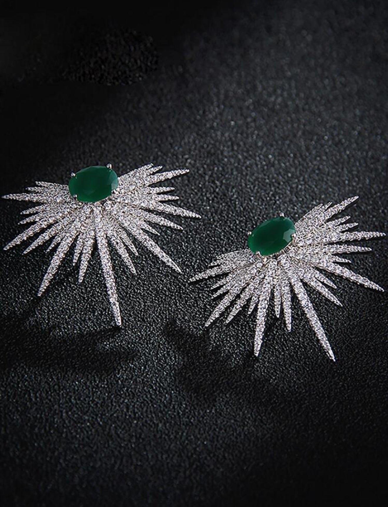 Cubic Zirconia Marquise Flakes Earrings