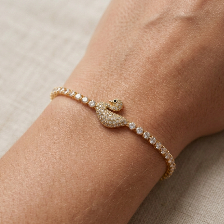 18K Duck Bracelet Adjustable