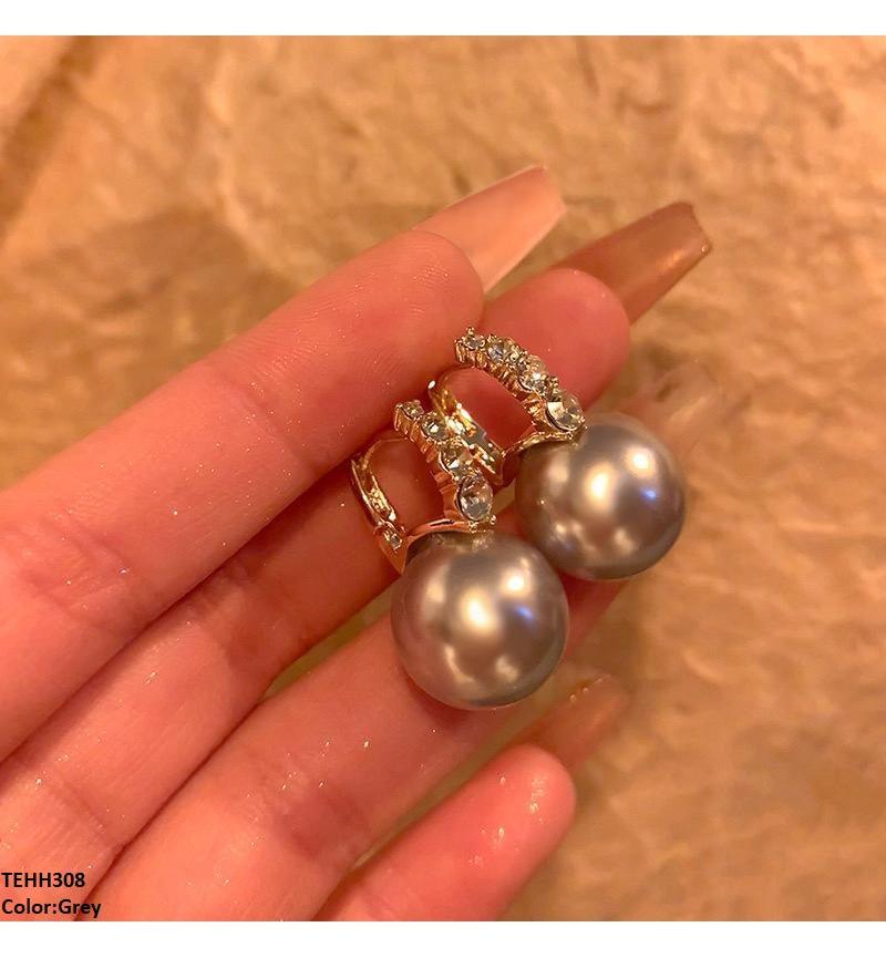 Round Sea Pearl Hoops - Havenon Store