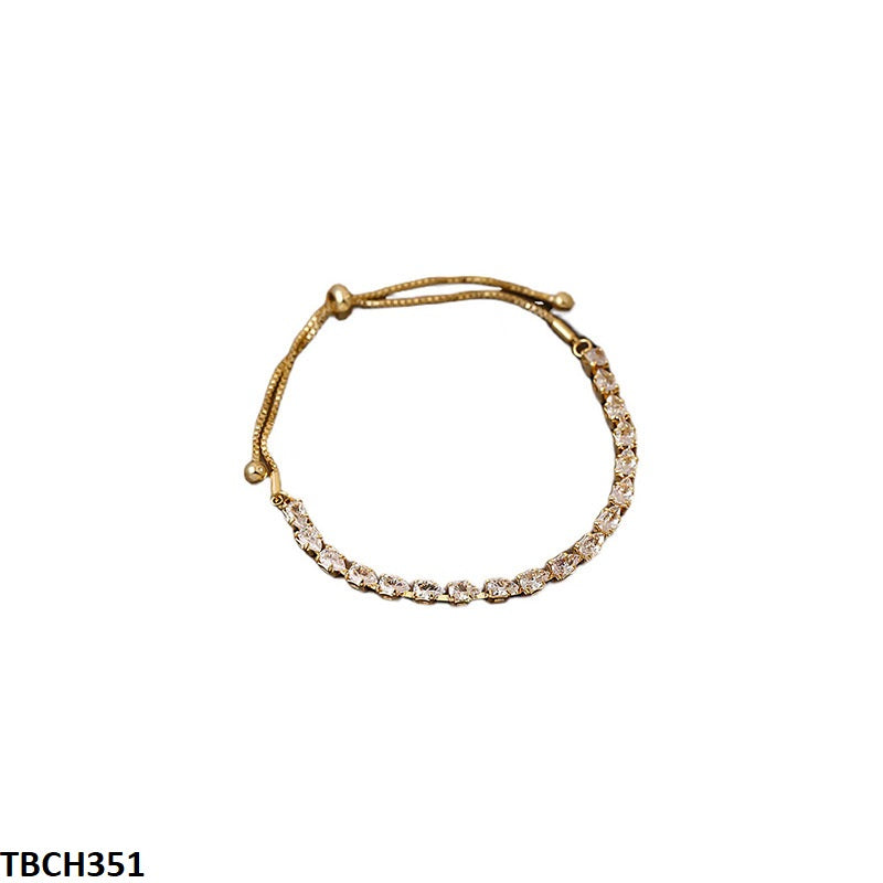 Imported golden plated tear bracelet in packaging