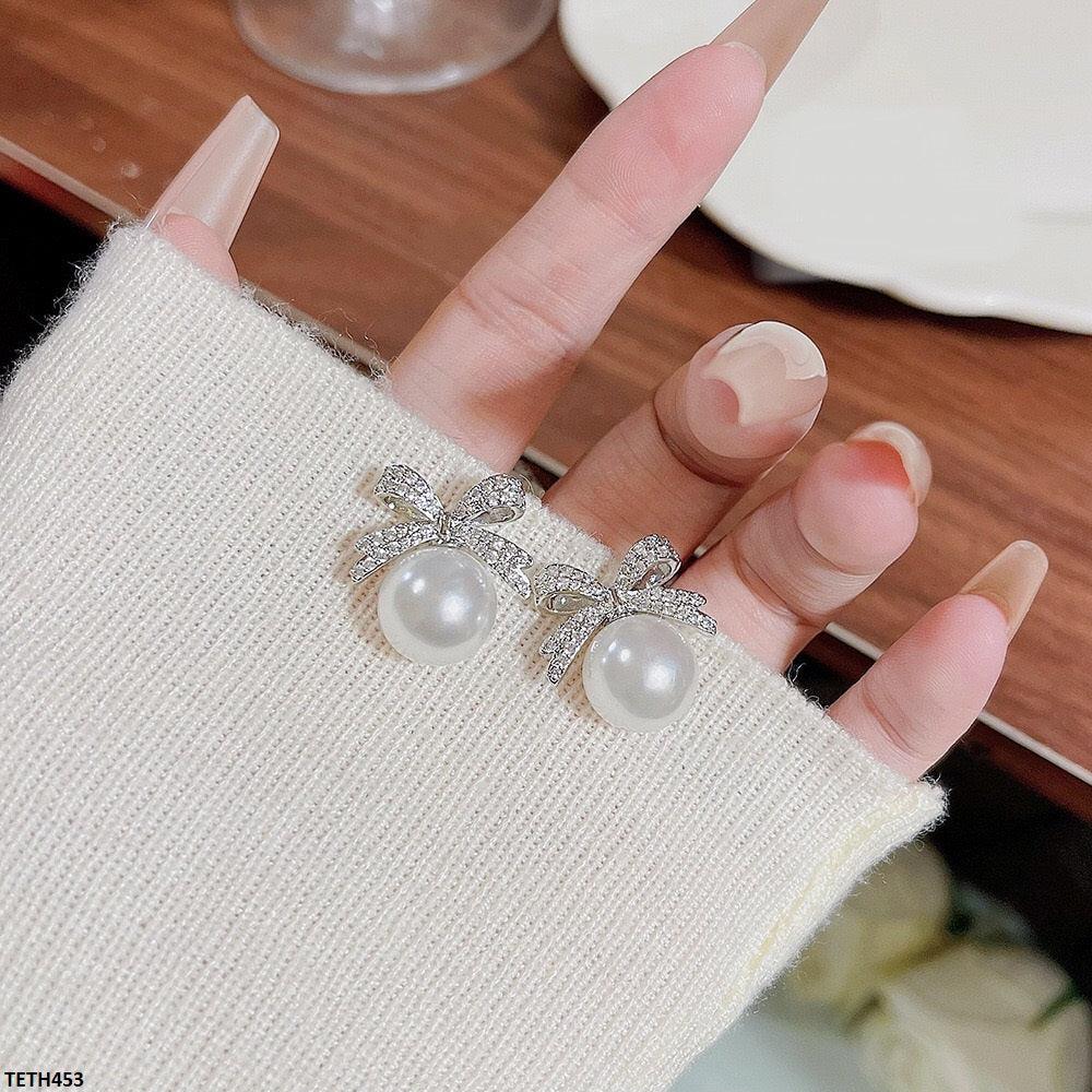 Luxury Pearl Bow/Pearl Stud Tops - Havenon Store