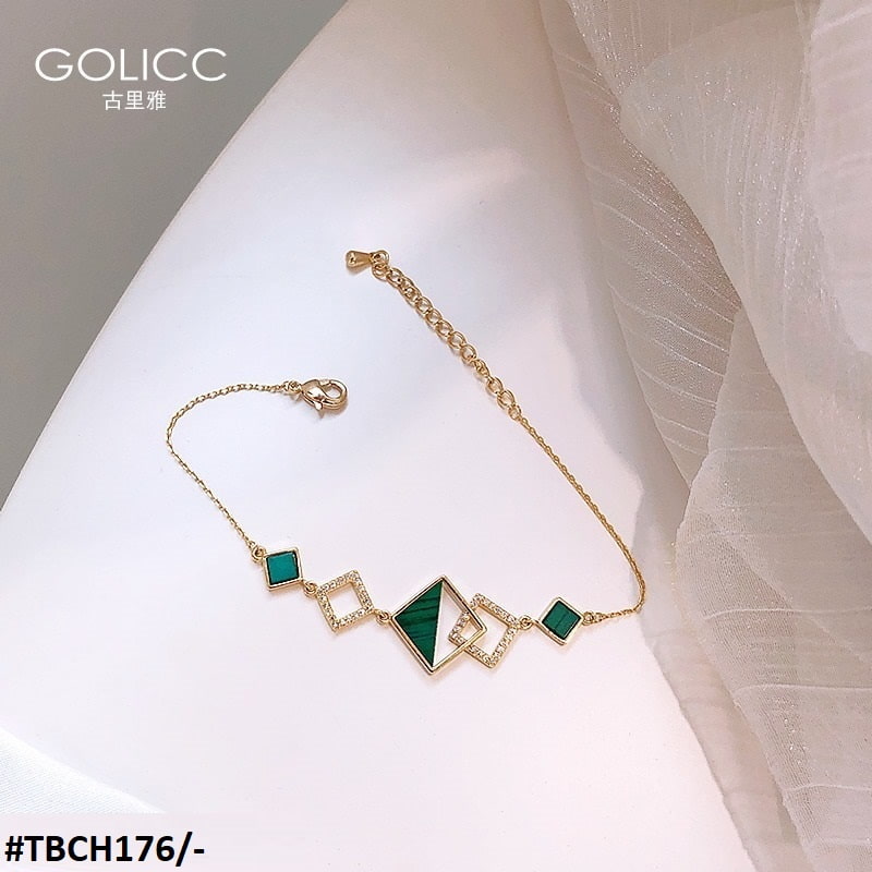 Rhodium Plated Box Link Bracelet Design