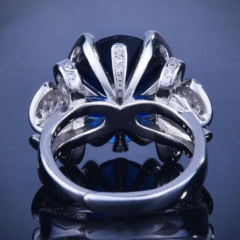 Sapphire Bow Shaped Zircon Ring - Havenon Store