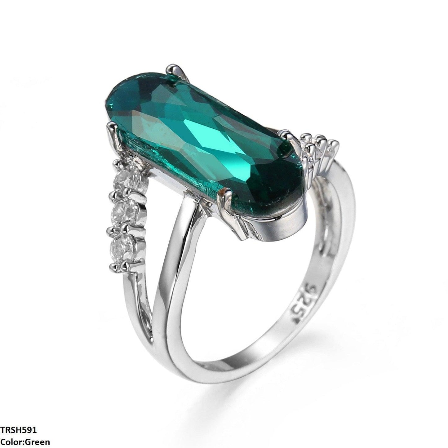 Luxury Emerald Swan Ring - Havenon Store