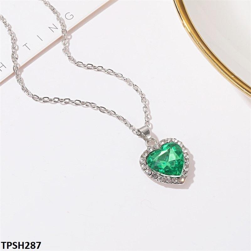Sapphire Heart Pendant Necklace - Havenon Store