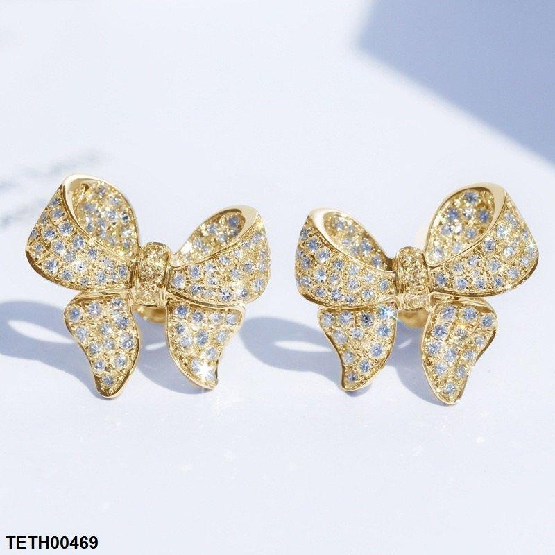 Gold Plated Bow Tops Pair