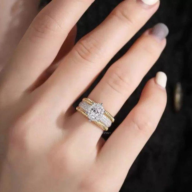 18K Golden Ring Adjustable