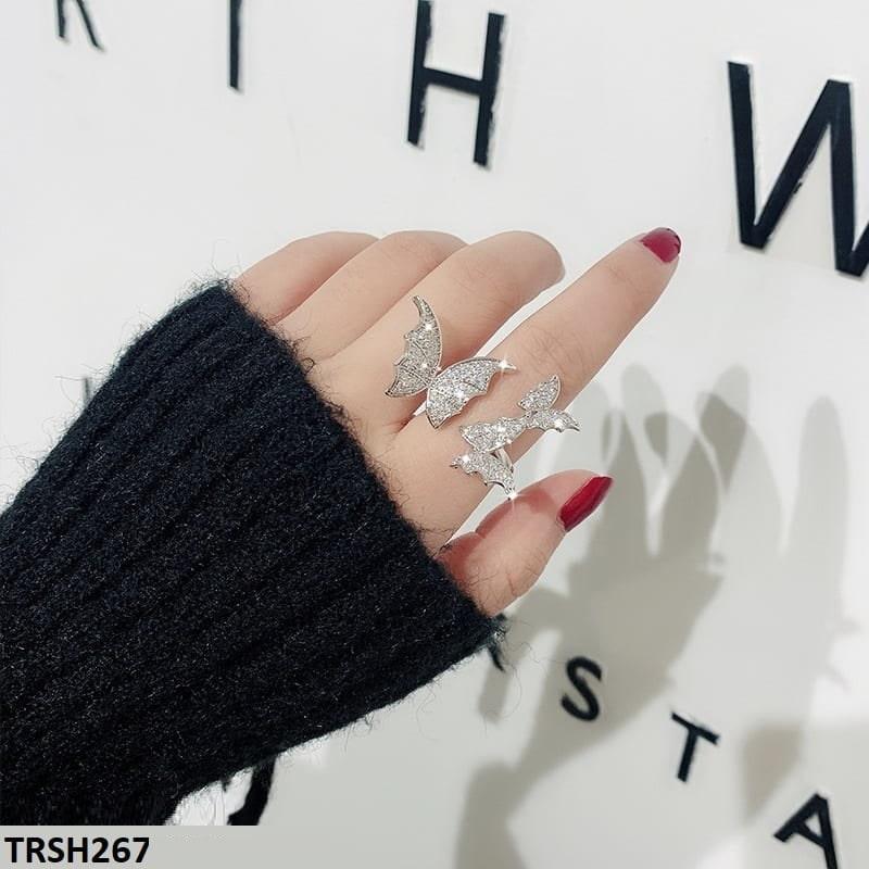 Adjustable Zirconia Butterfly Ring - Havenon Store