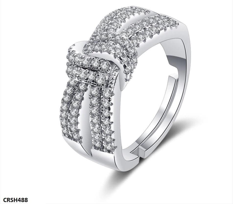 Zircon Knot Layer Adjustable Ring - Havenon Store