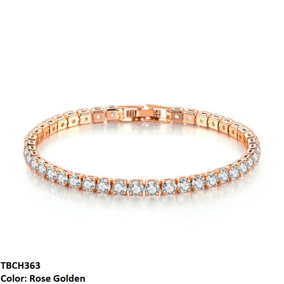 Golden Zircon Tennis Link Bracelet - Havenon Store