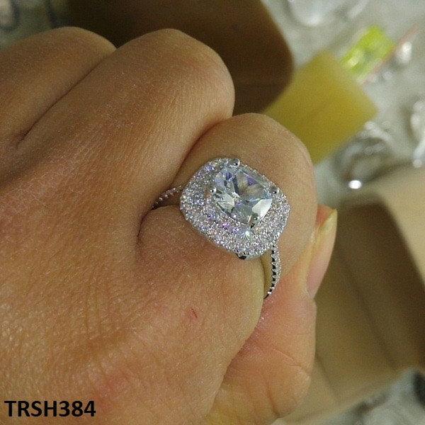 Zircon Step Cusion Ring - Havenon Store