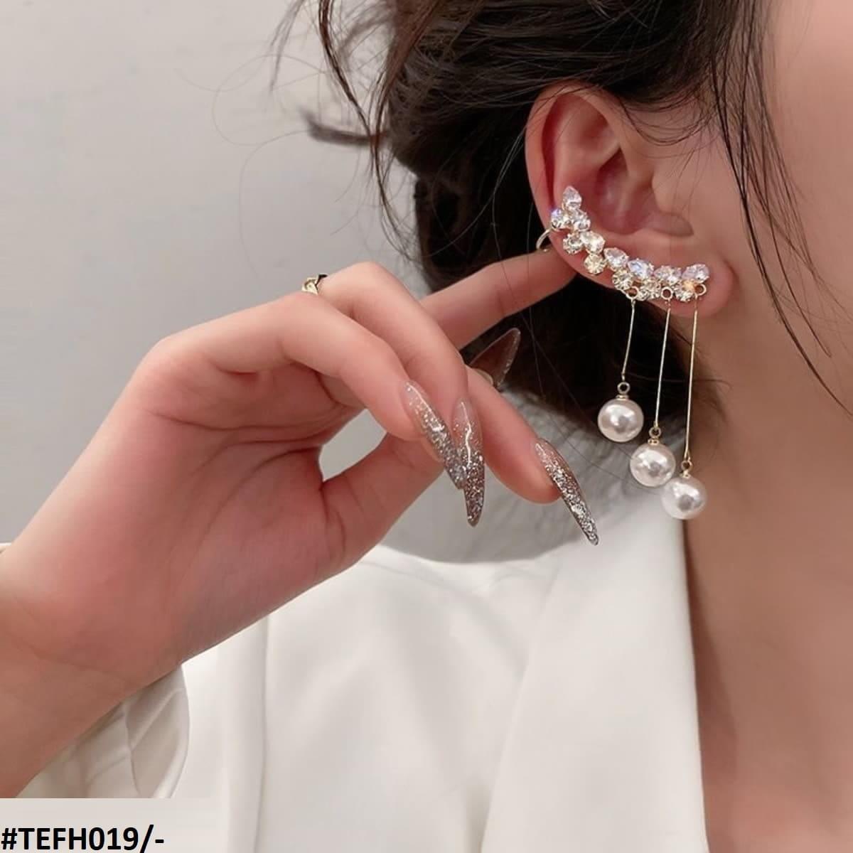Drop Pearl Ear Cuffs Pair - Havenon Store