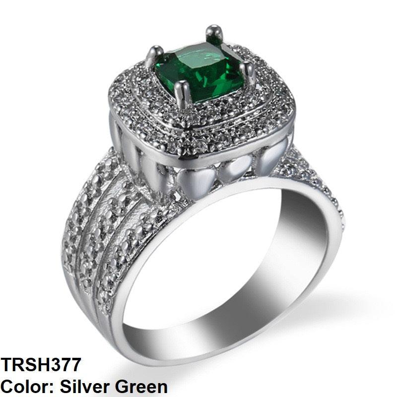 Zircon Princess Step Ring - Havenon Store