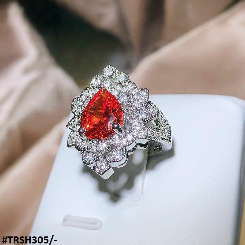 Orange Tear Flower Zircon Adjustable Ring - Havenon Store