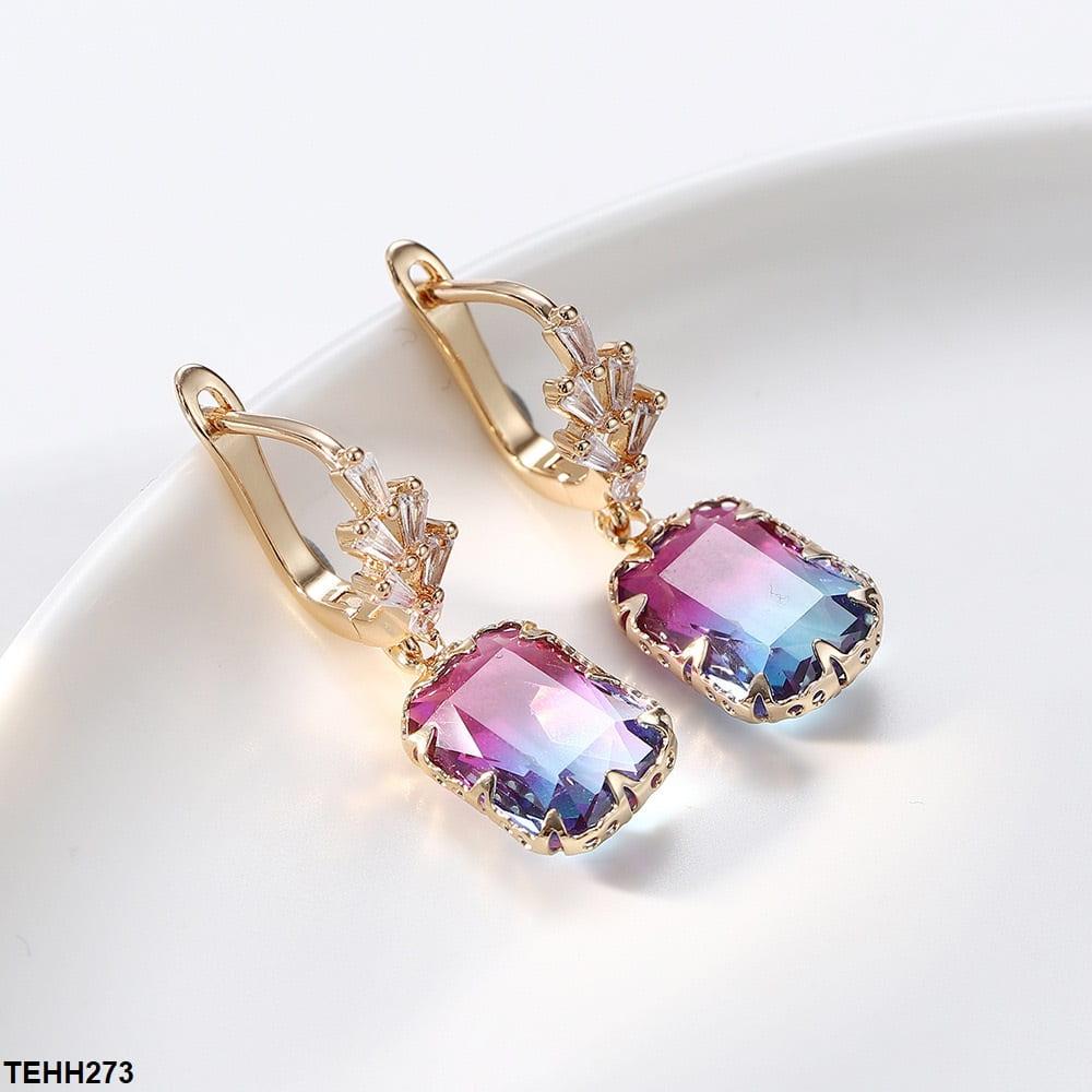 Silver Sterling Radiant Drop Ear Hoops - Havenon Store
