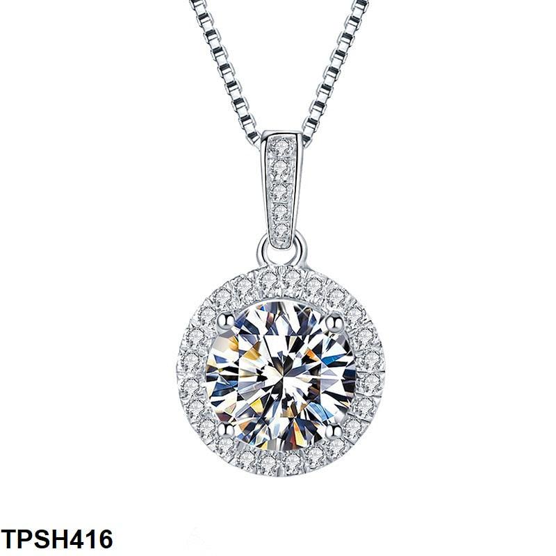 Zirconia Round Crystal Pendant - Havenon Store