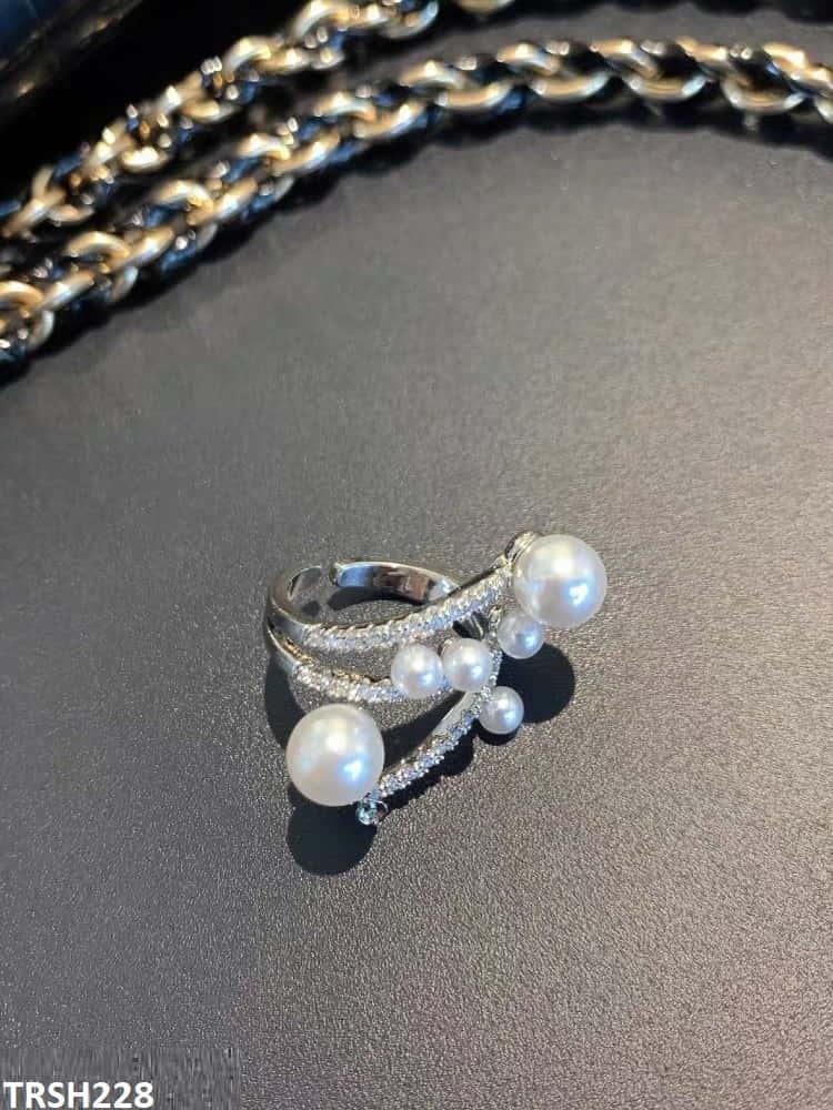 Galaxy Zircon Pearl Ring - Havenon Store