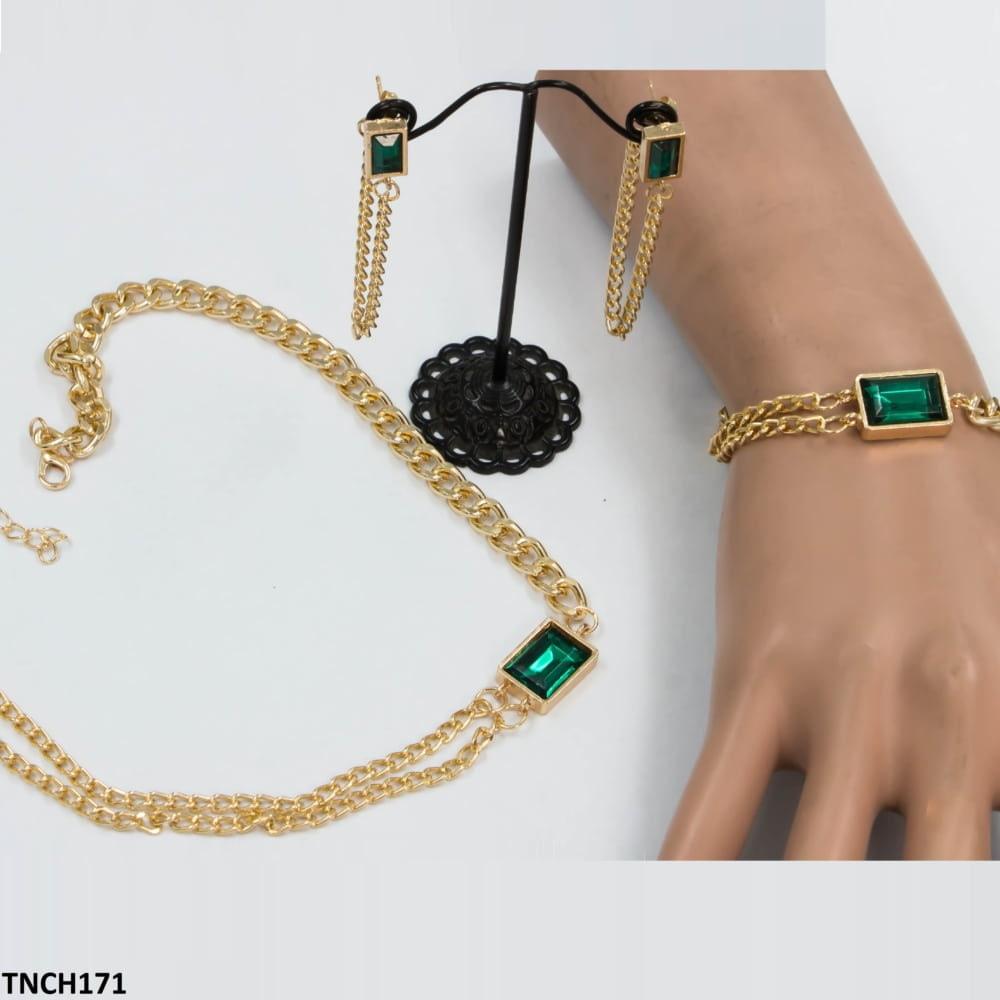 Layer Necklace Set with Bracelet - Havenon Store