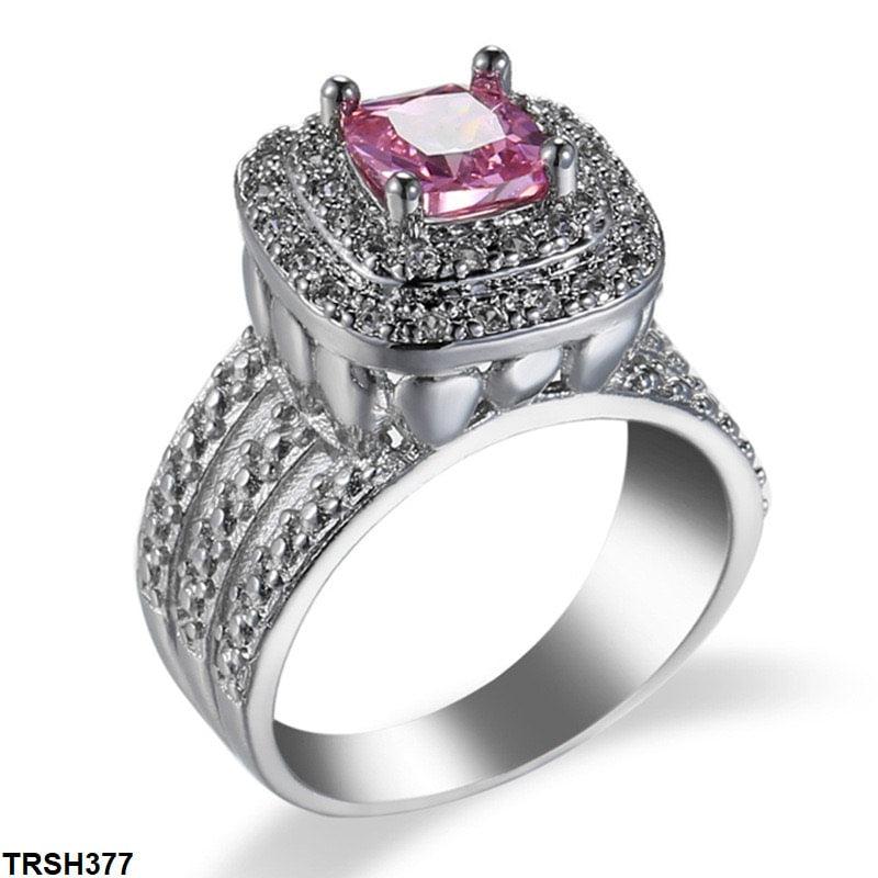 Zircon Princess Step Ring - Havenon Store
