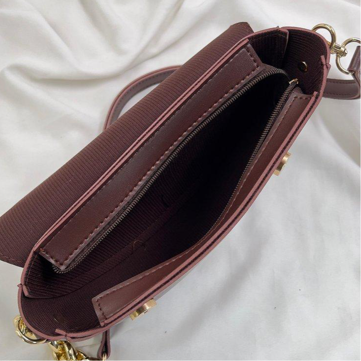 Aurelia Saddle Armpit Bag Dark Brown