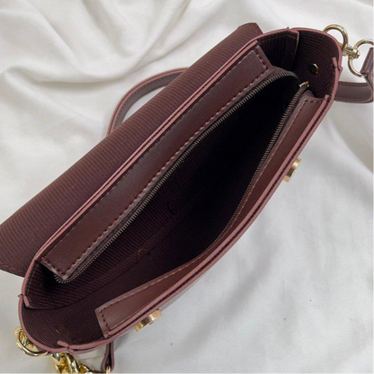 Aurelia Saddle Armpit Bag Dark Brown