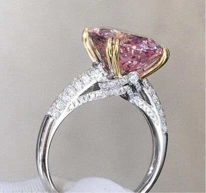Pink Cocktail Adjustable Ring