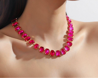 Rectangle Link Necklace