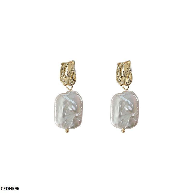 Alloy Pearl Drop Earrings - Havenon Store