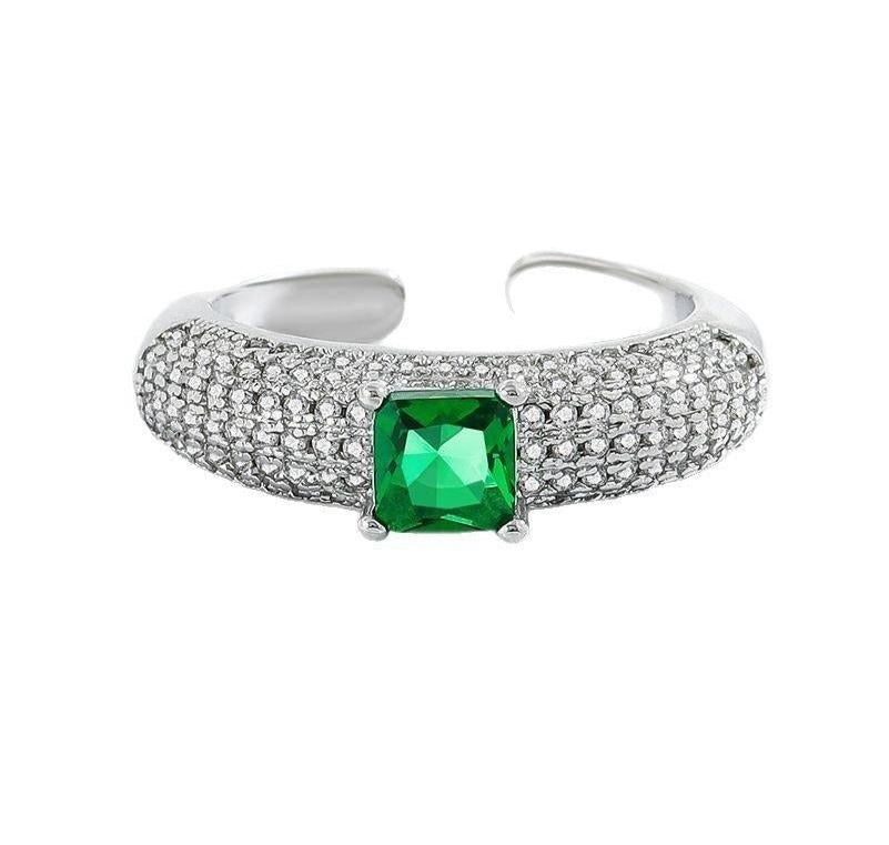 Emerald Ring Adjustable