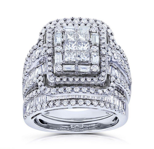 Zircon Cluster Pave Ring