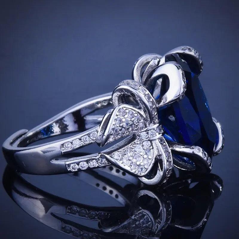 Adjustable Zircon Ring