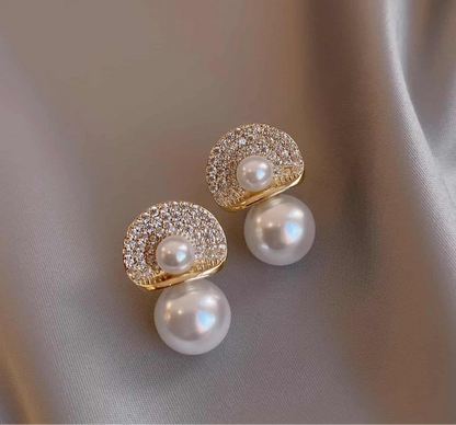 Umbrella Pearl Ear Tops Pair