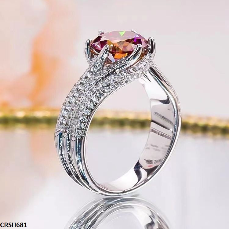 Scarlet Allure - Ruby Zircon Ring Adjustable