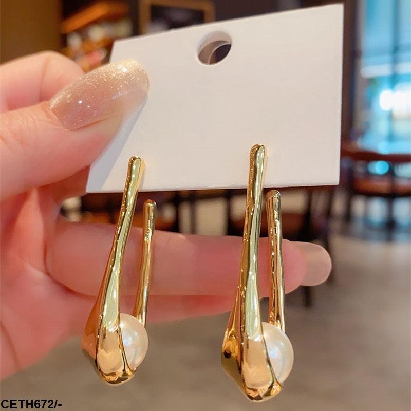 Casual gold plated ear tops  