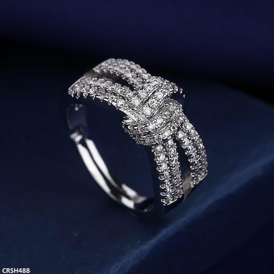 Zircon Knot Layer Adjustable Ring - Havenon Store
