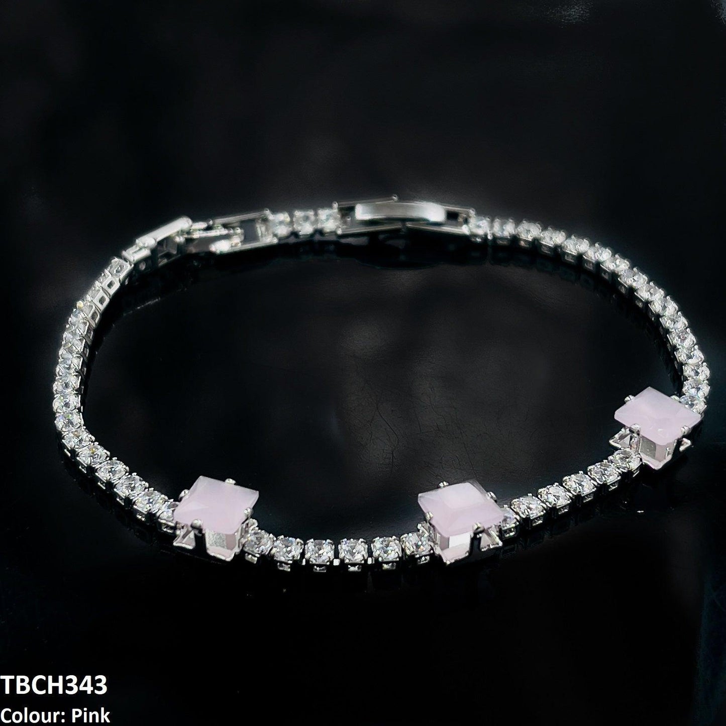 Pink Emerald Zircon Layered Bracelet - Havenon Store
