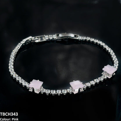 Pink Emerald Zircon Layered Bracelet - Havenon Store