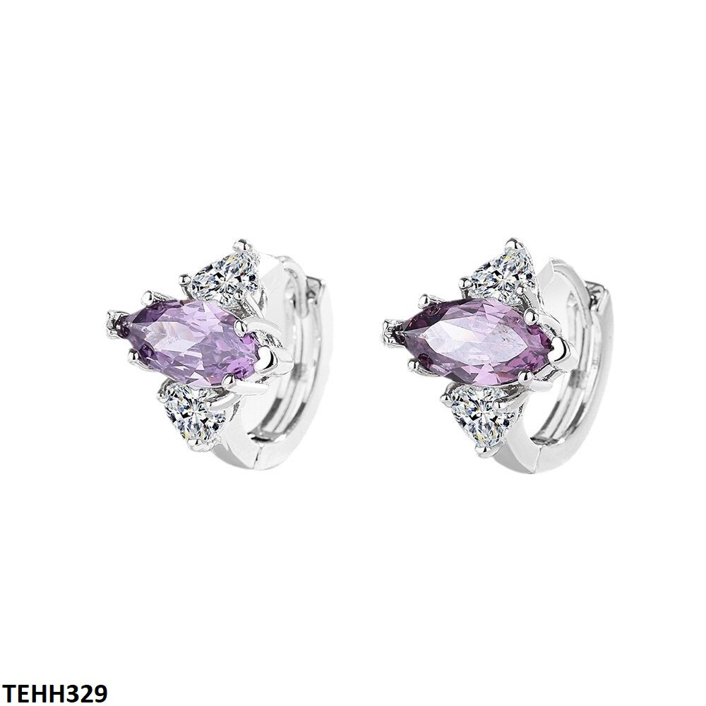 Dainty hoop earrings – Amethyst Sterling collection  