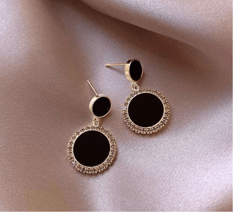 Double Round Drop Earrings - Havenon Store