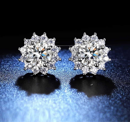 Zirconia Stud Tops Pair