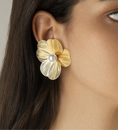 18K Designer Flower Tops