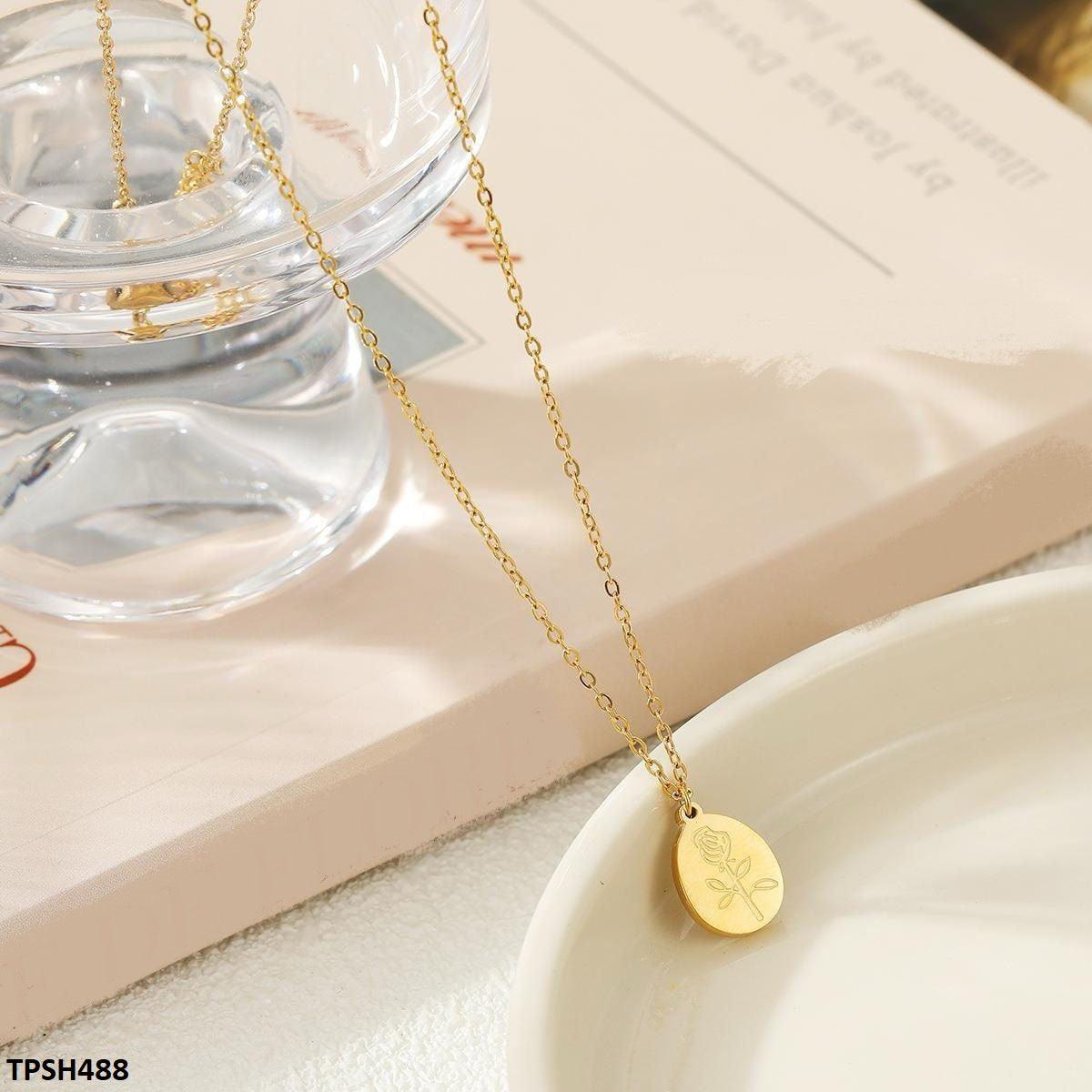 Electro Gold-Plated Pendant with Chain