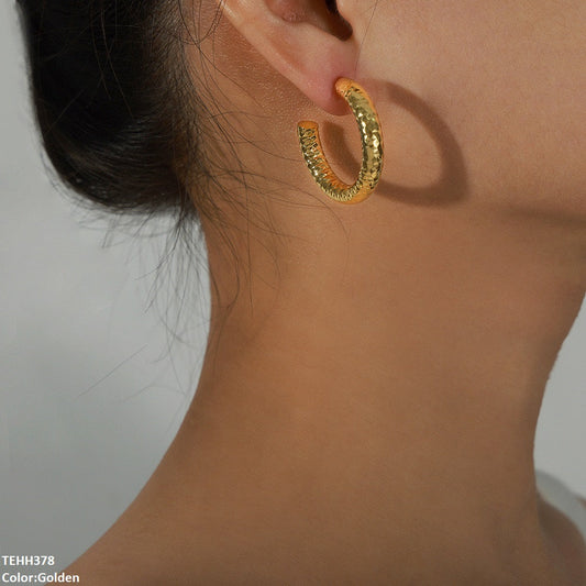 Elegant C/Shape Ear Hoops  