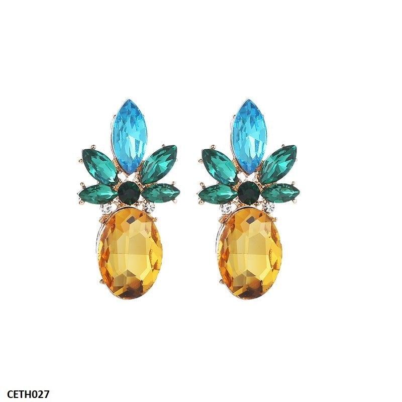 Elegant Pineapple Tops Earrings  