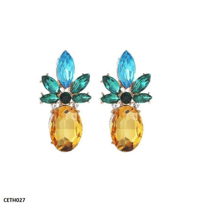 Elegant Pineapple Tops Earrings  